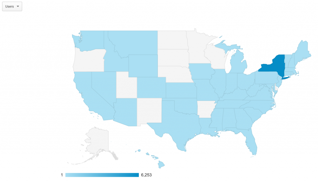 U.S. State View Graph April 10-16, 2020