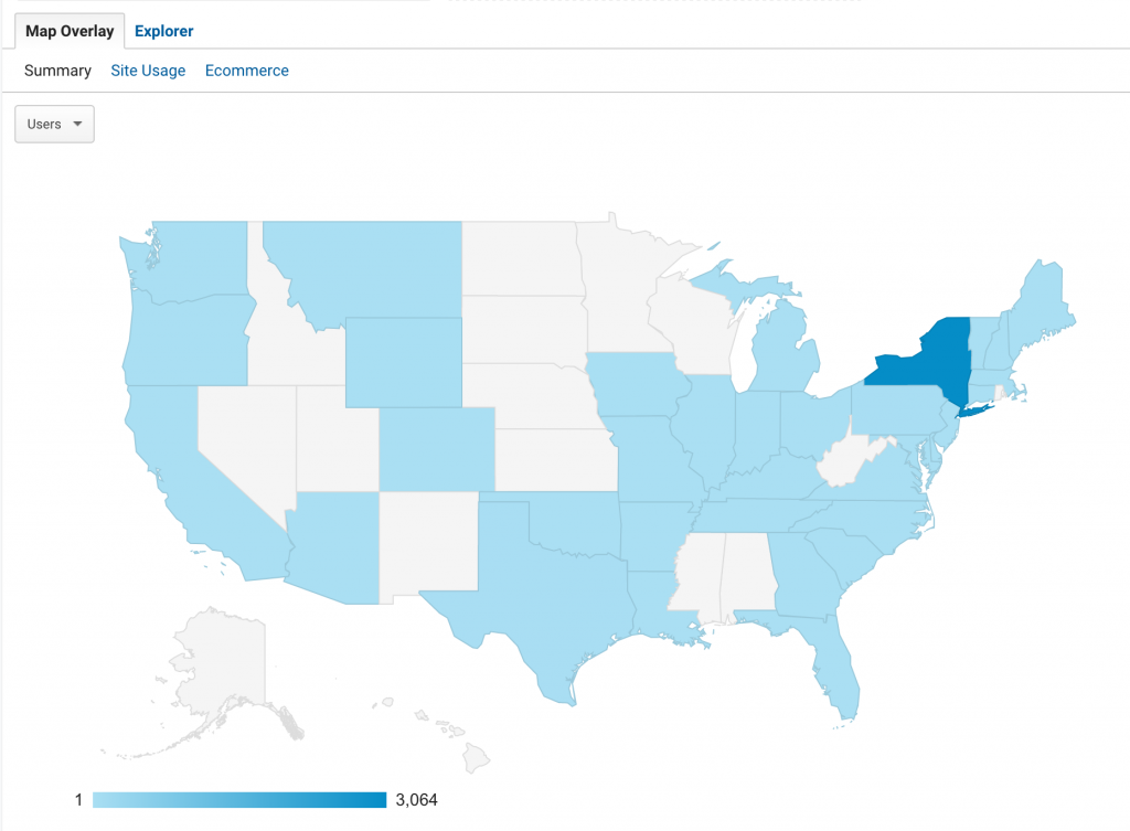 U.S. Geo Location Graph April 24-30, 2020